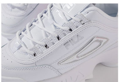 zapatos fila plateados