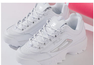 zapatillas fila mujer plateadas