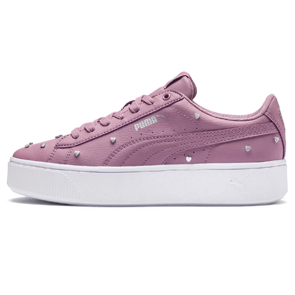zapatilla vikky stacked sd negro puma