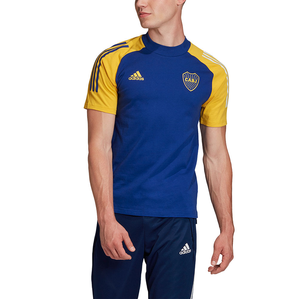 adidas Remera Boca Juniors 3 Tiras - Azul | adidas Argentina